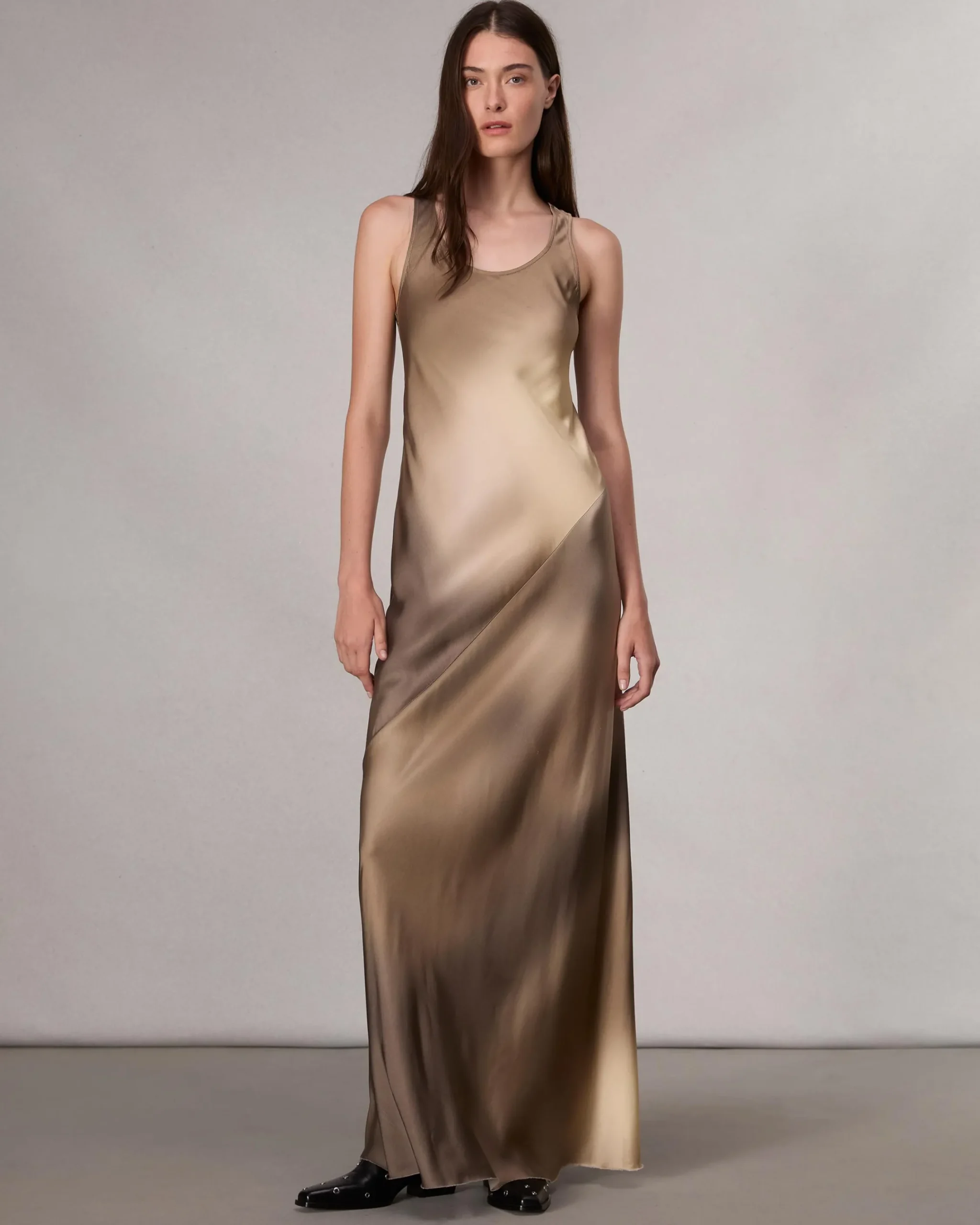 Cheap Daisy Satin Maxi Dress Women Dresses & Skirts