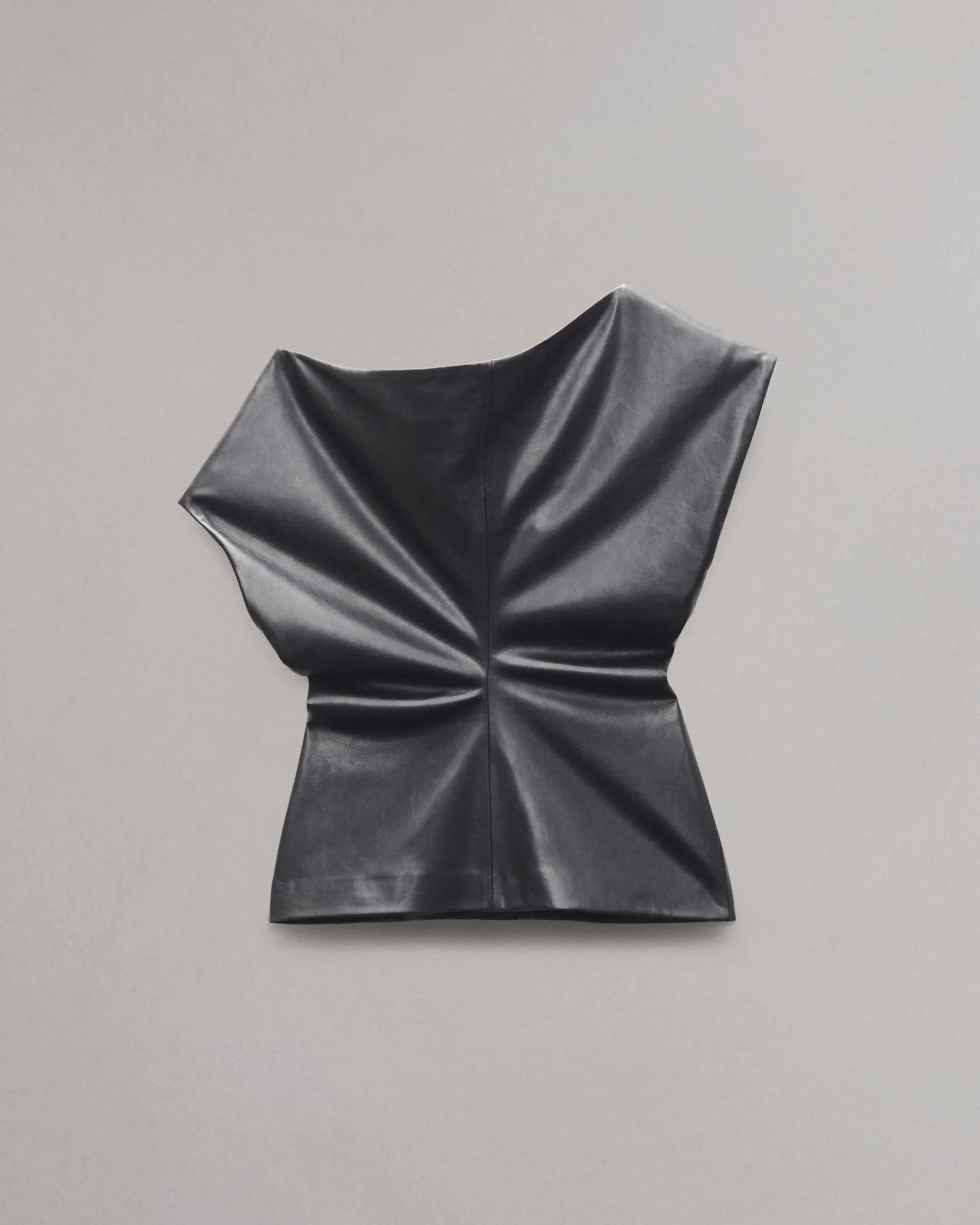 Store Eleanor Faux Leather Top Women Shirts & Tops