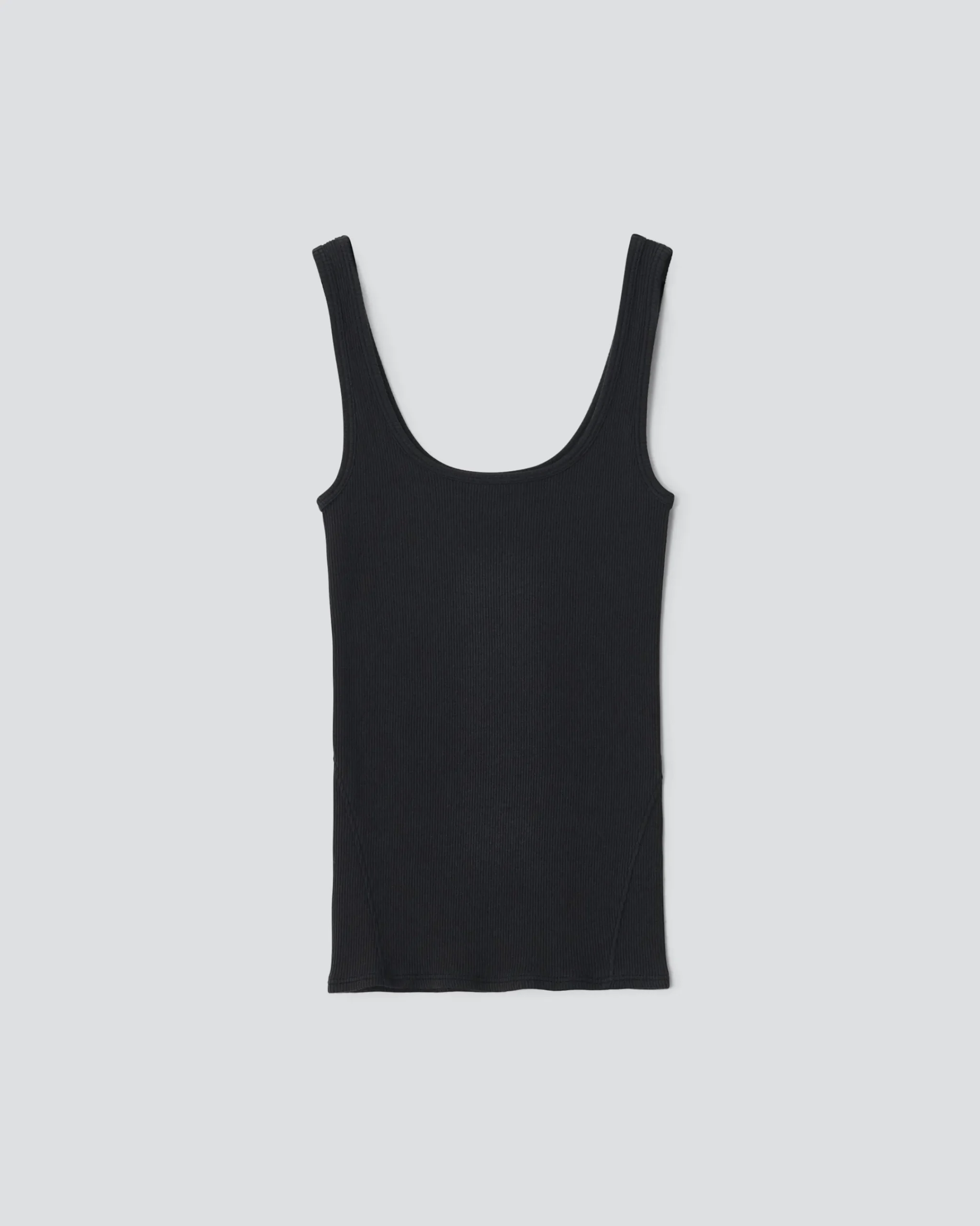 Cheap Essential Rib Scoop Tank Women T-Shirts