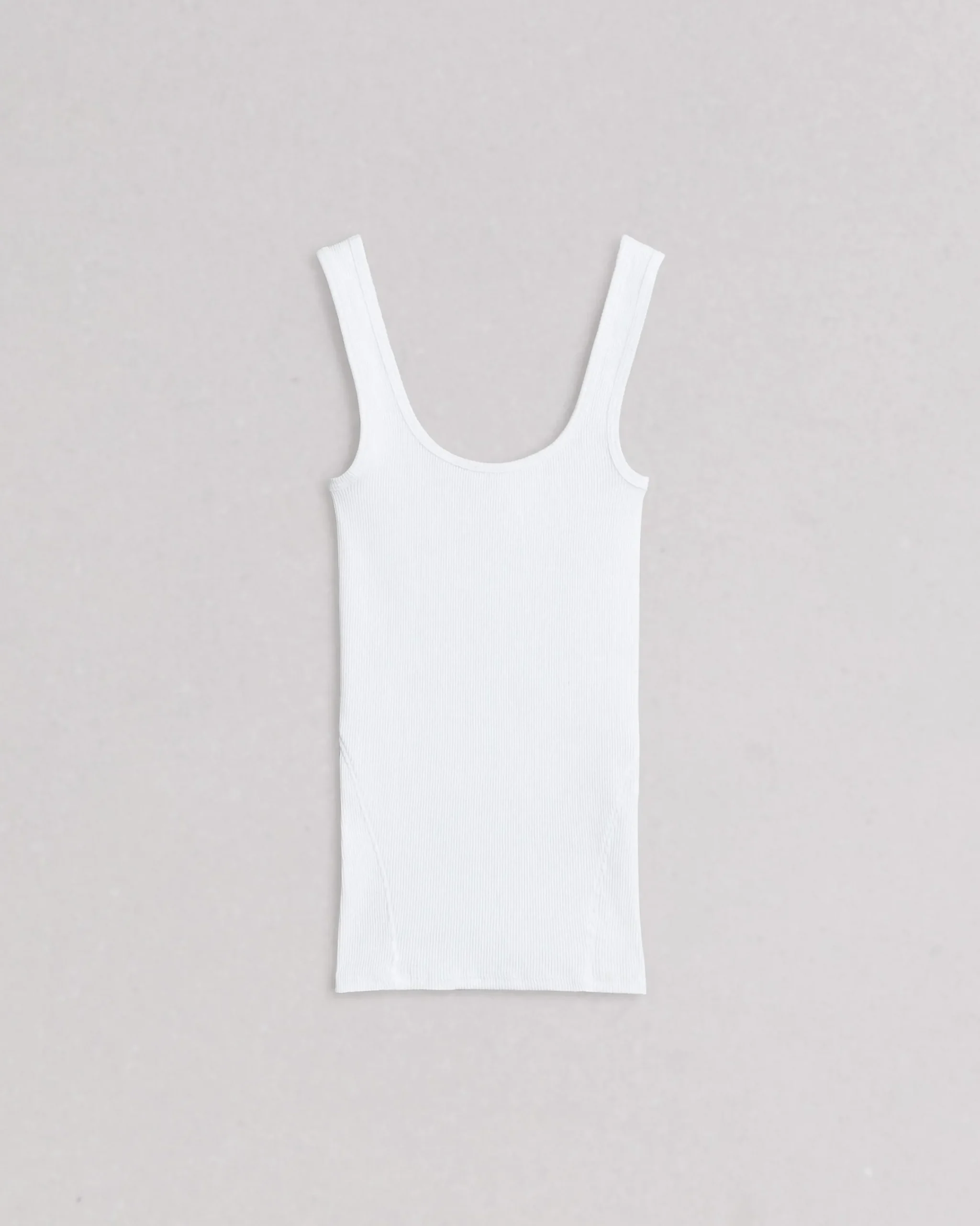 New Essential Rib Scoop Tank Women T-Shirts