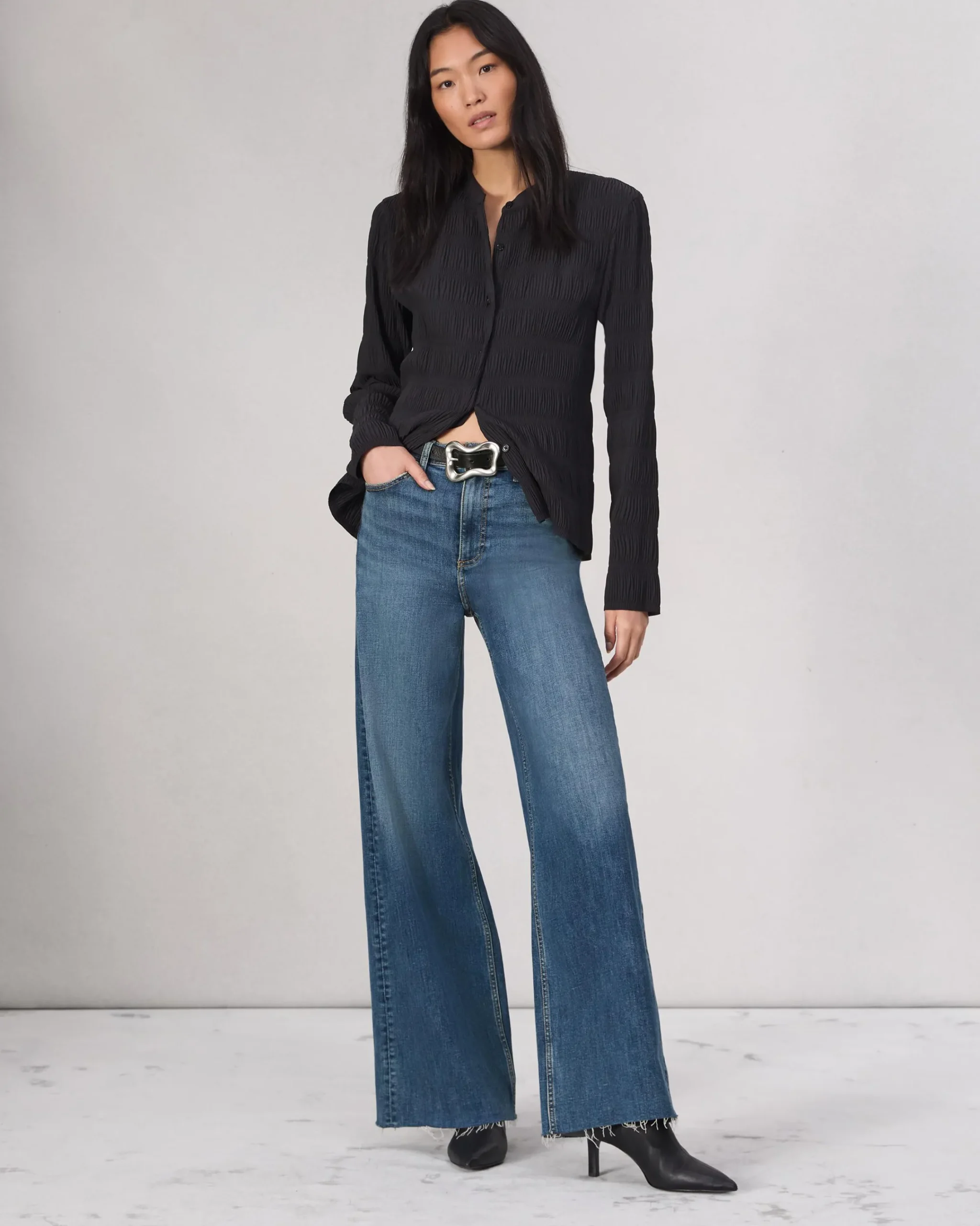 Shop Flexi Sofie Wide-Leg Jean Women Jeans