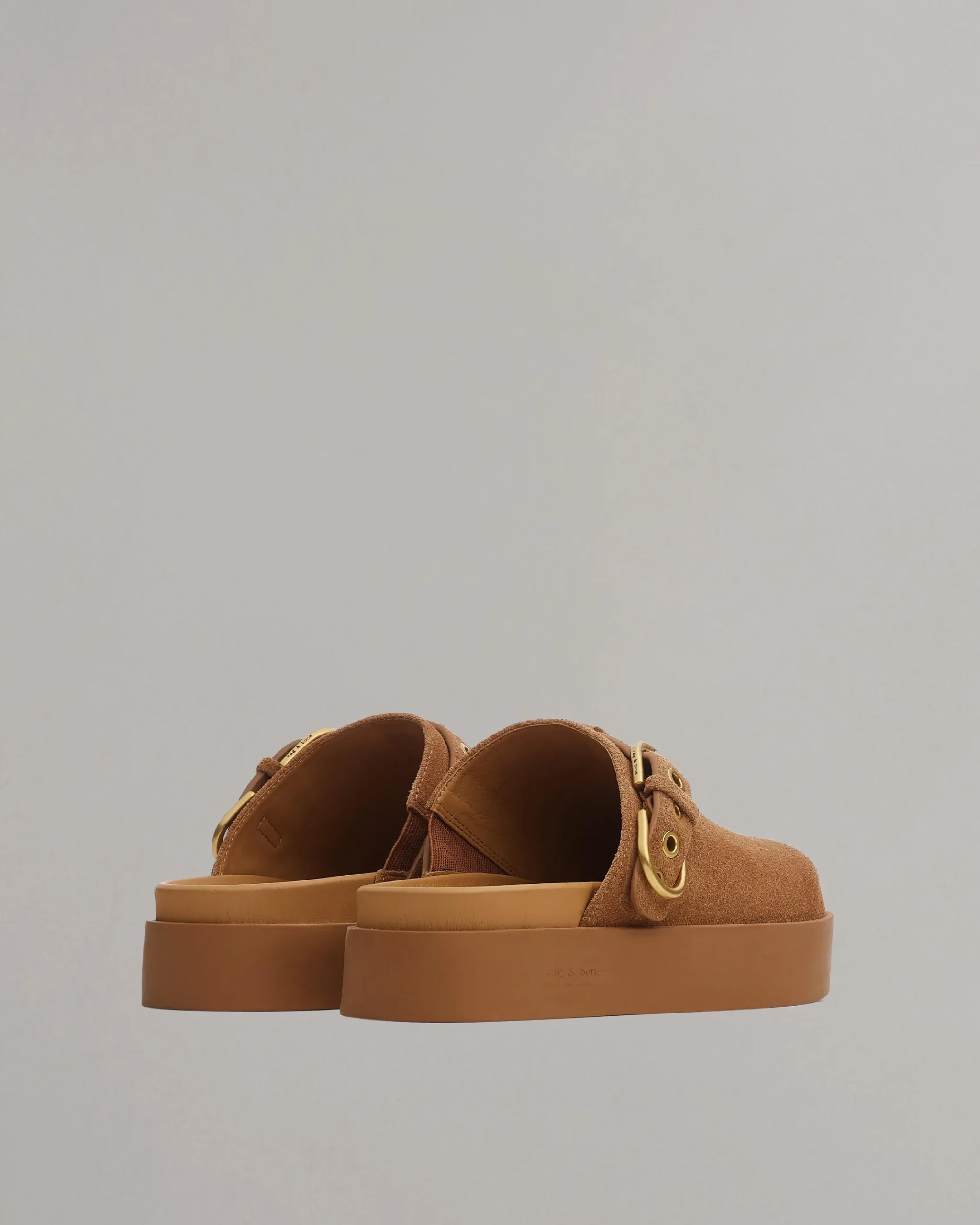 Hot Geo Suede Platform Mules Women Flats