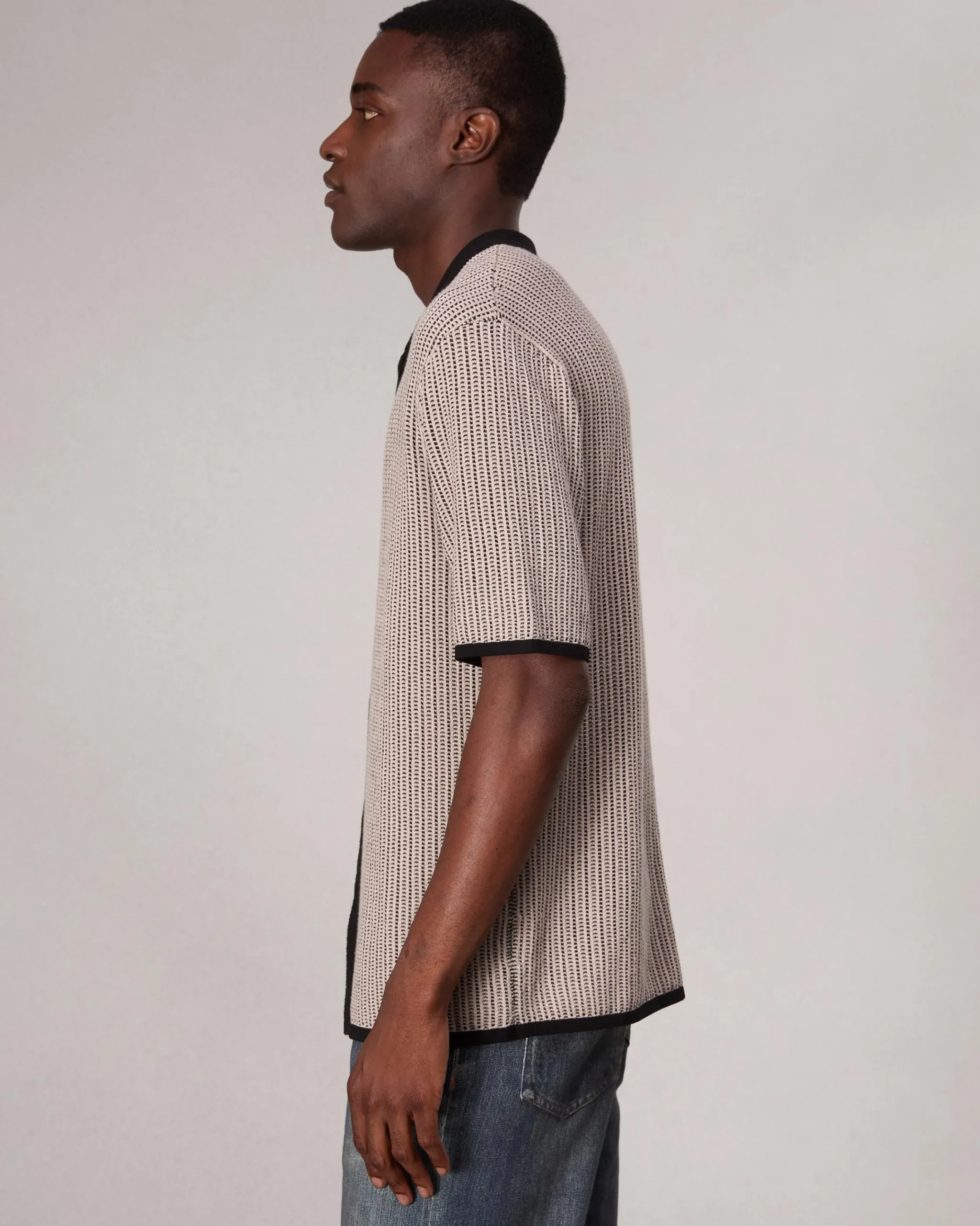 Clearance Harvey Knit Camp Shirt Shirts
