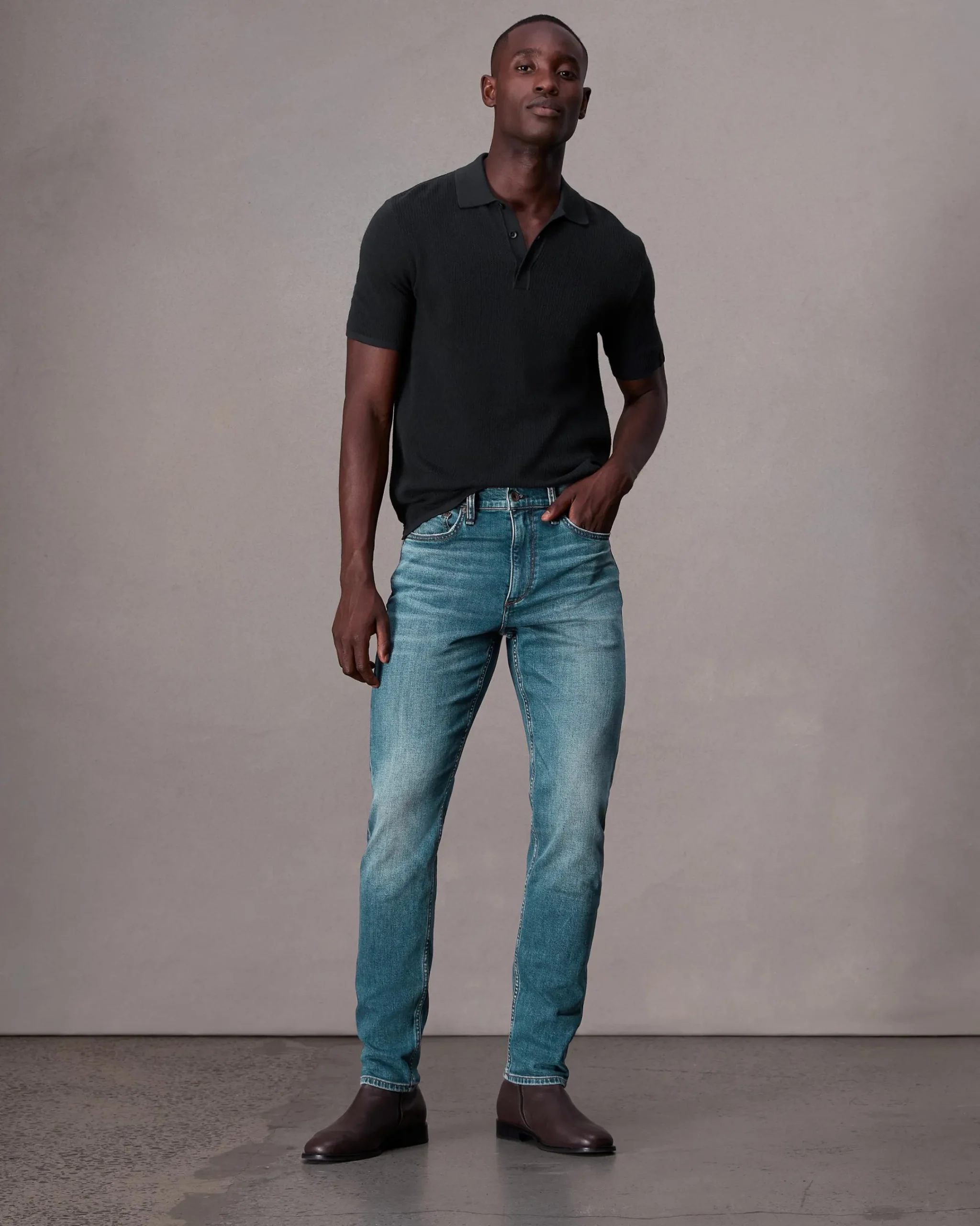 Clearance Harvey Knit Polo Polos