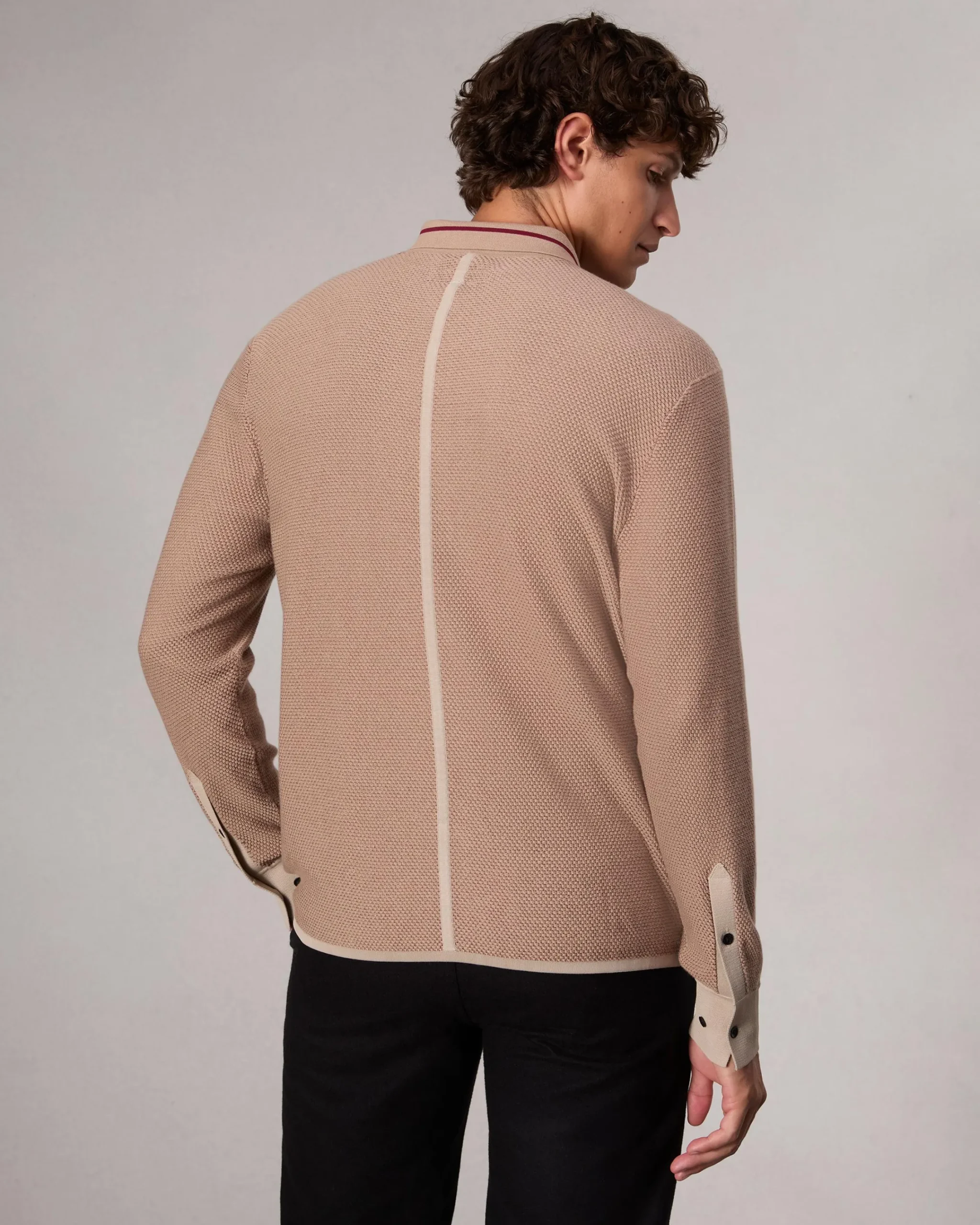 Online Harvey Knit Shirt Sweaters