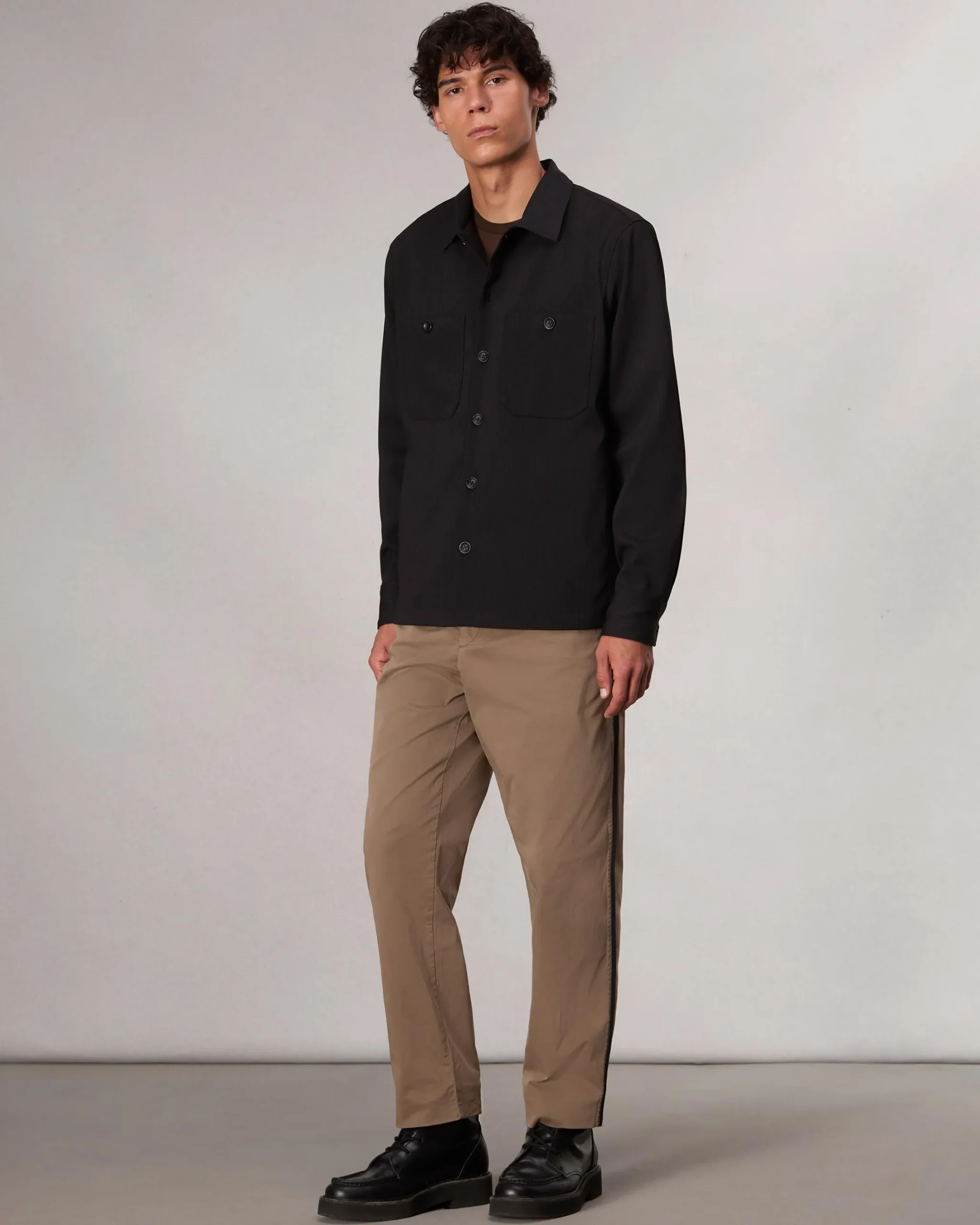 Store Hyde Striped Shirt Jacket Jackets & Coats