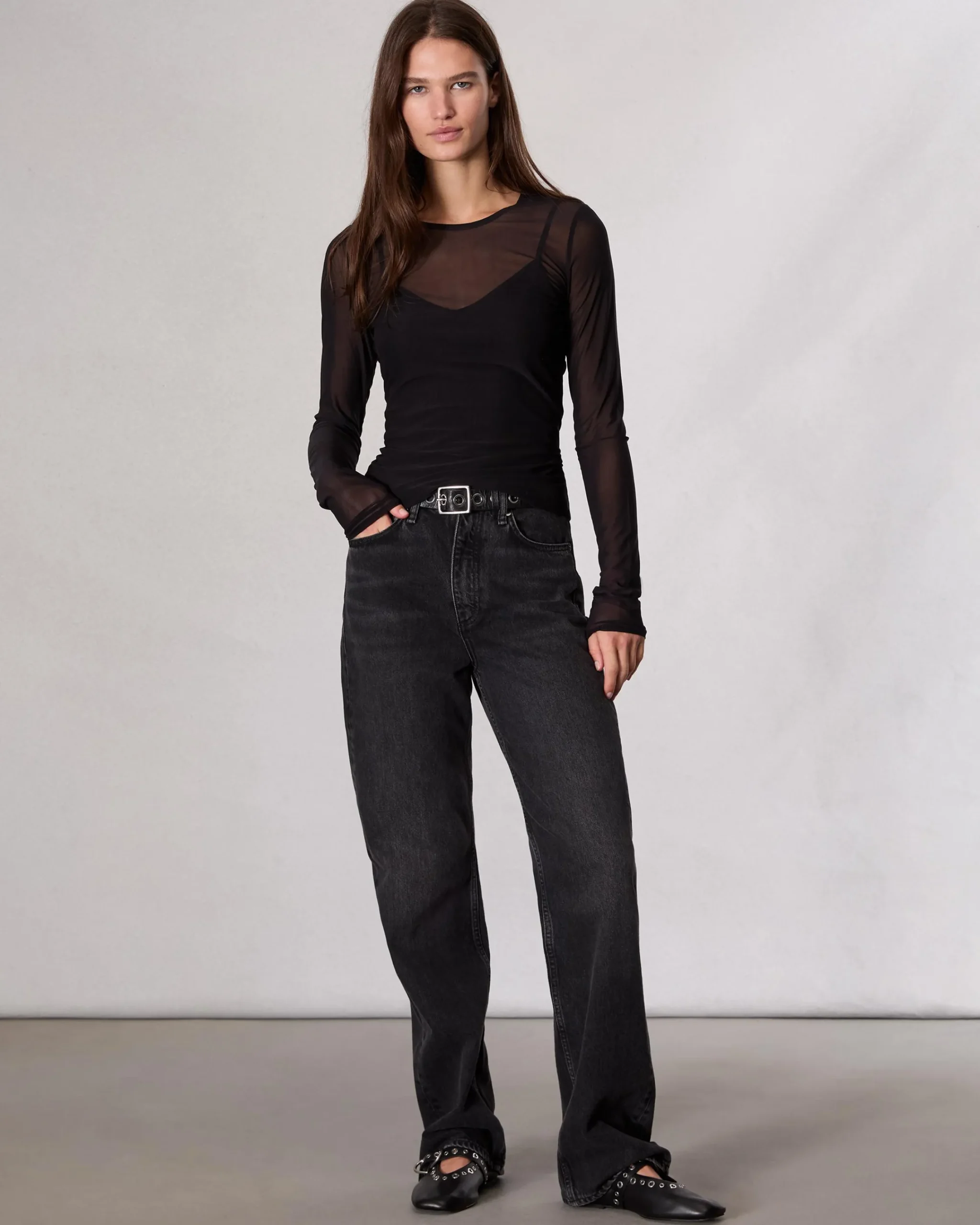 Sale Luca Mesh Layered T-Shirt Women Shirts & Tops