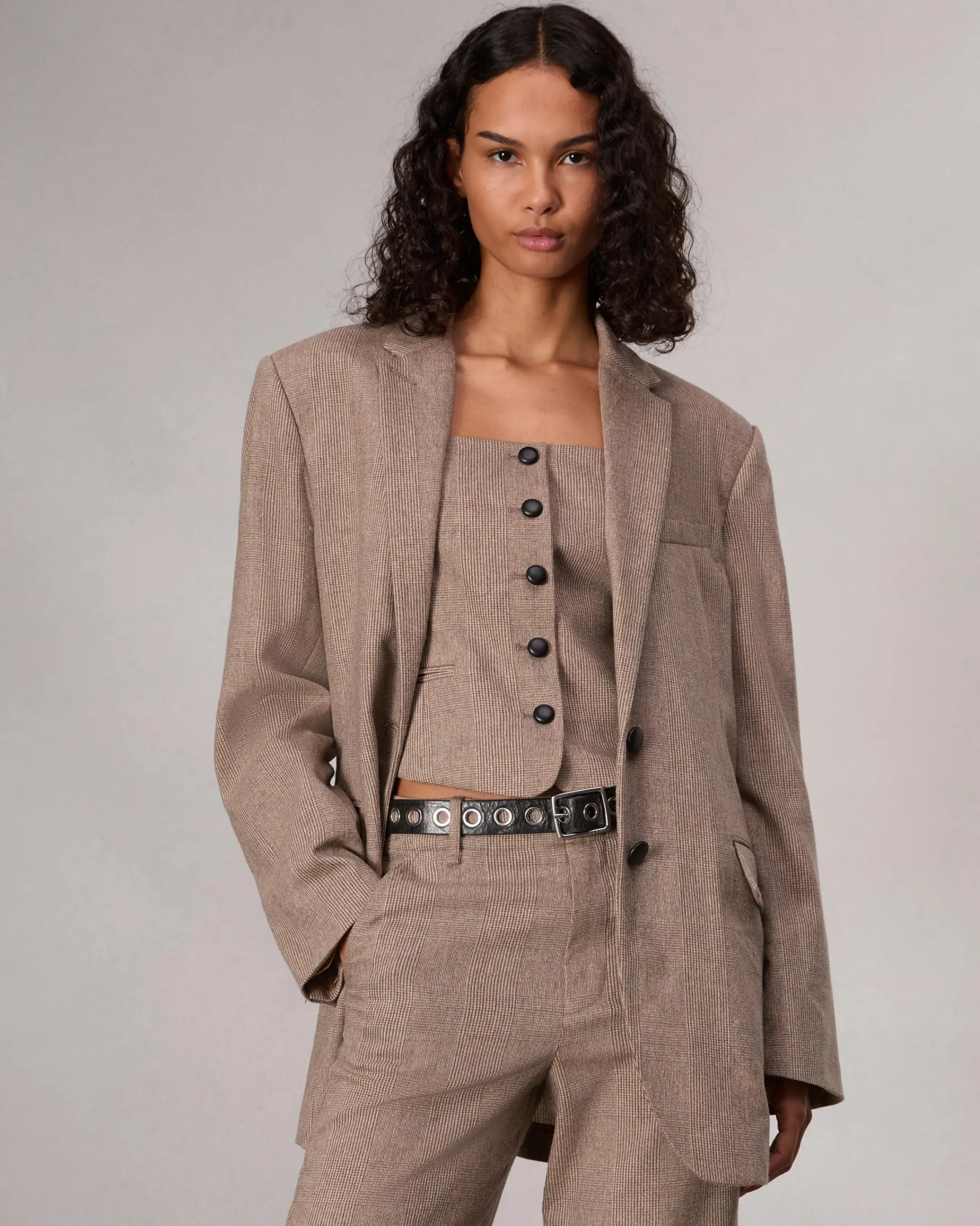 New Mariana Plaid Vest Women Shirts & Tops
