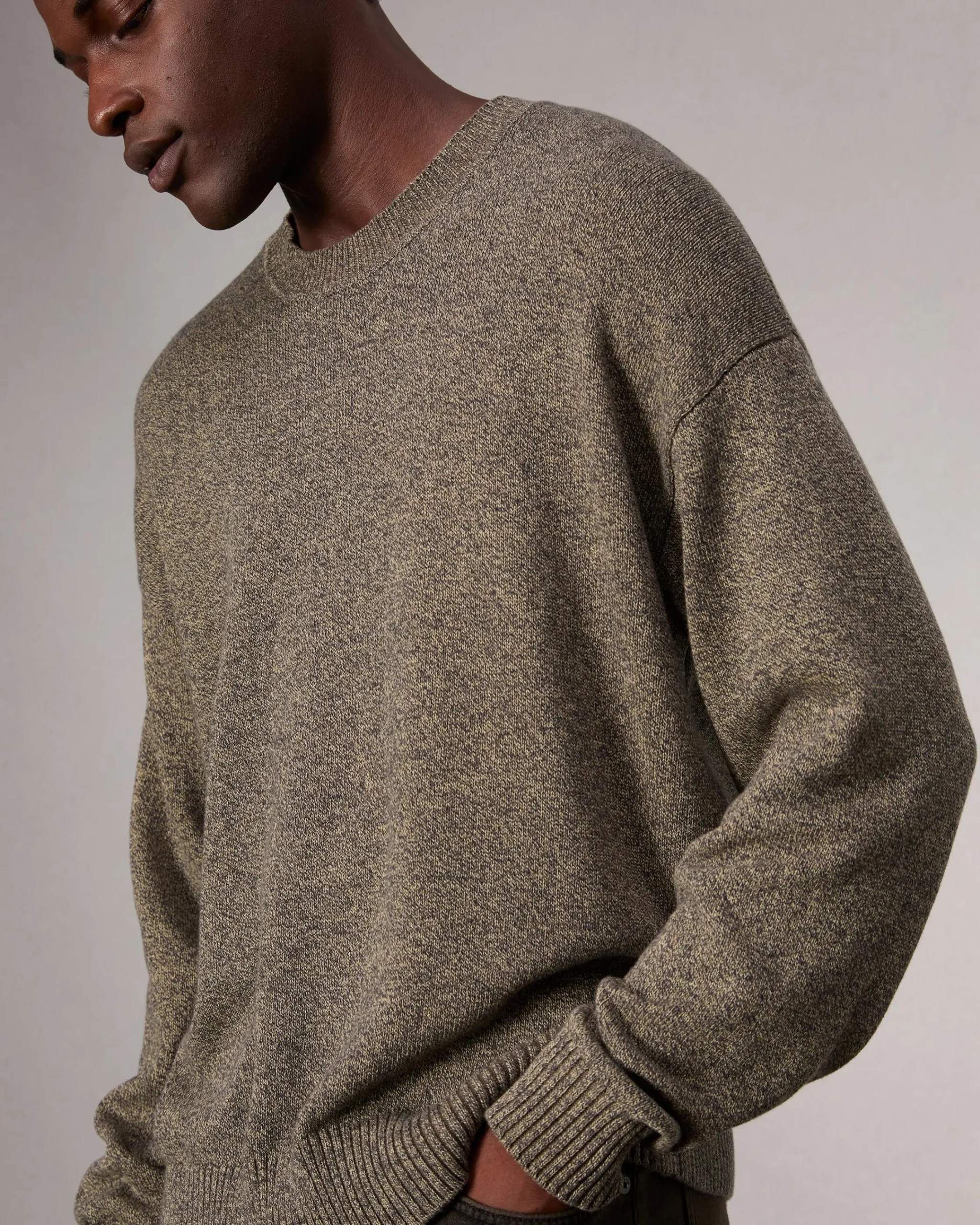 Fashion Marled Cotton Sweater Sweaters
