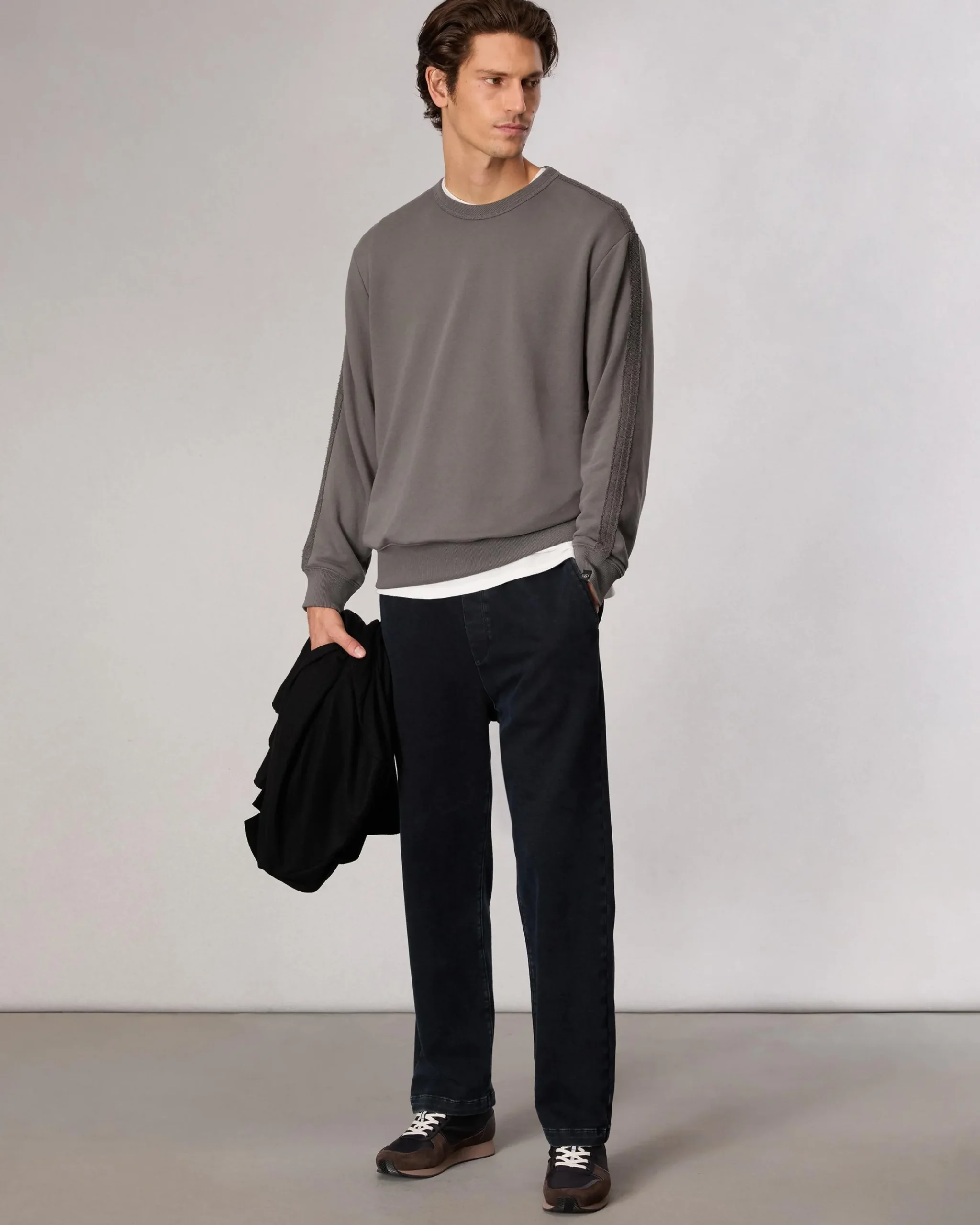 Fashion Raw-Edge Cotton Sweatshirt Sweatshirts