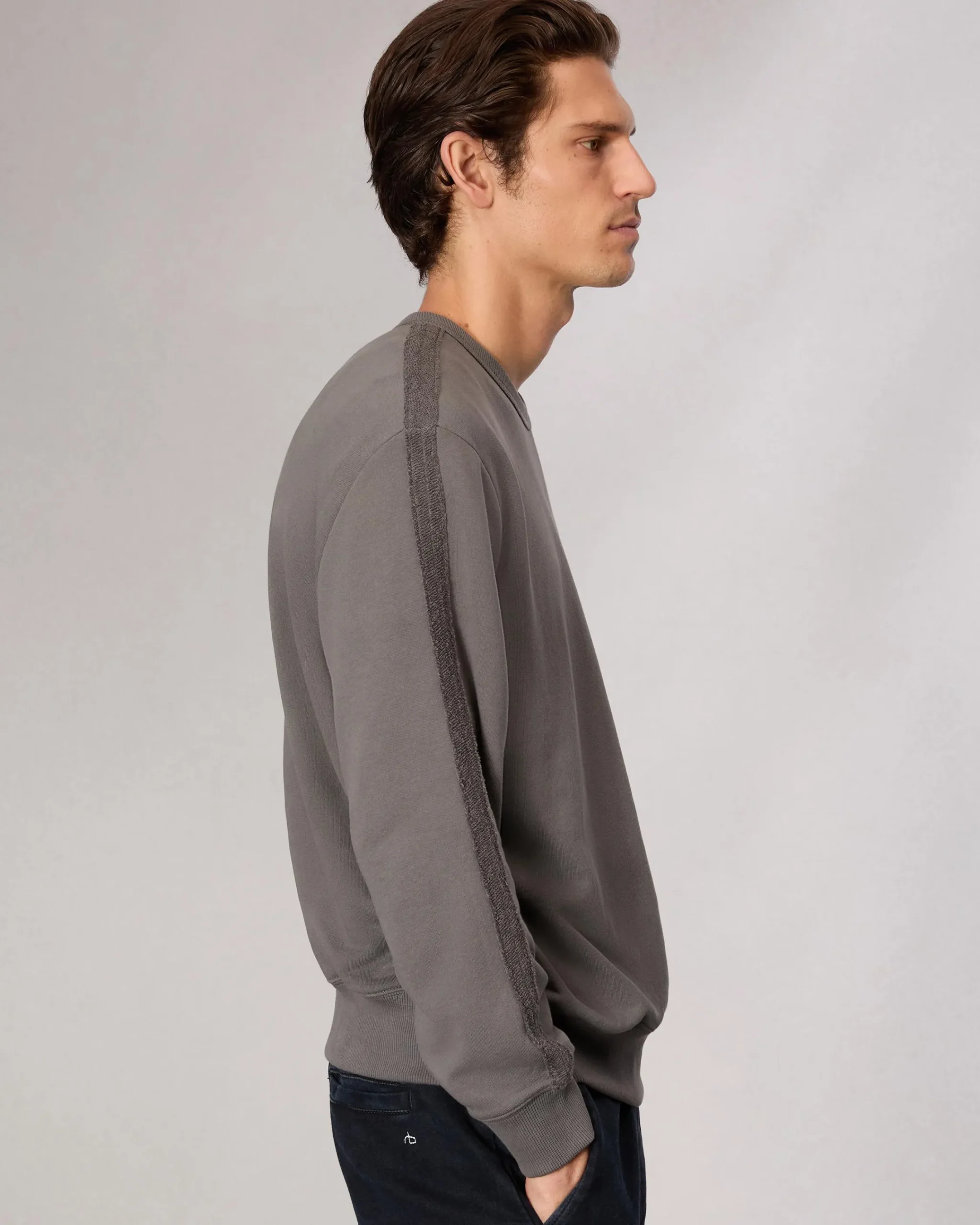 Fashion Raw-Edge Cotton Sweatshirt Sweatshirts