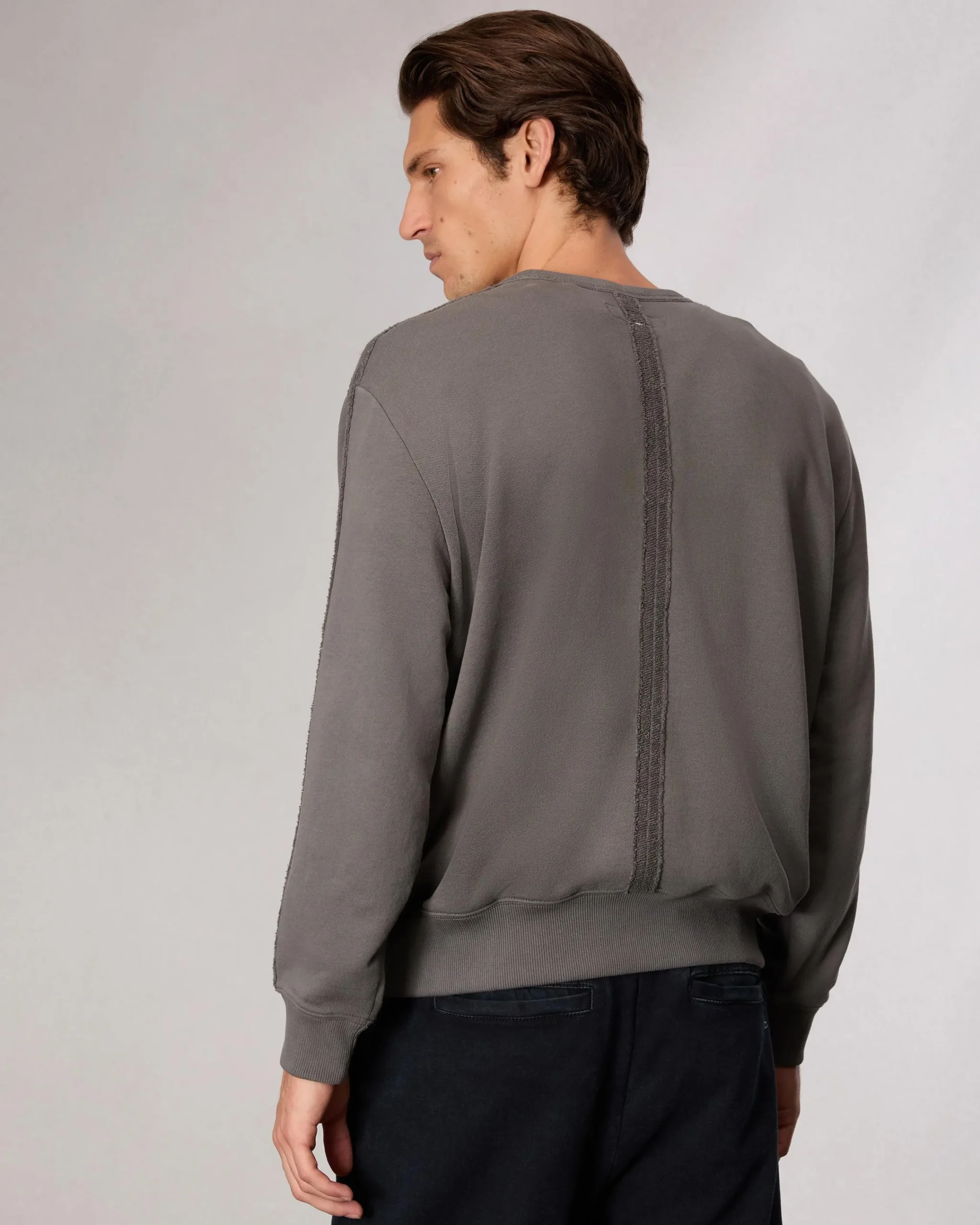 Fashion Raw-Edge Cotton Sweatshirt Sweatshirts