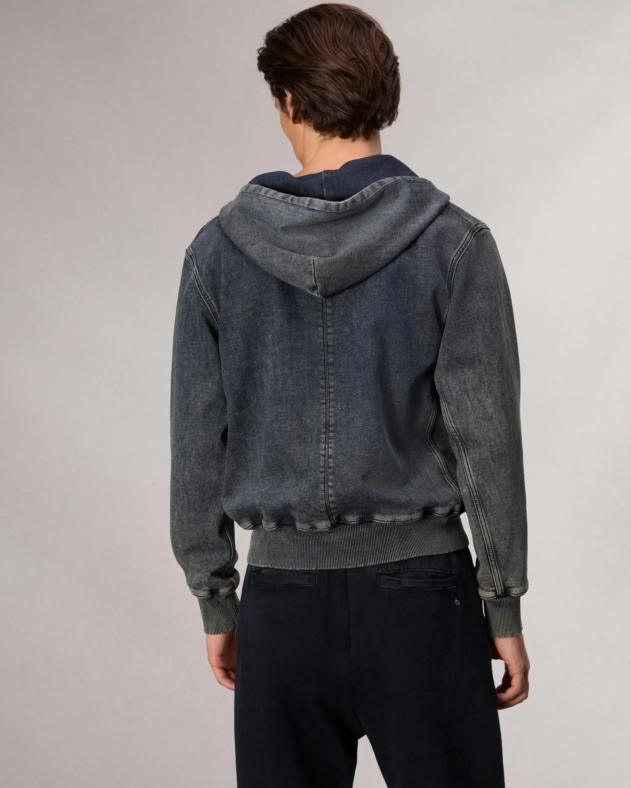 Store rbSTRIDE Denim Zip Hoodie Sweatshirts