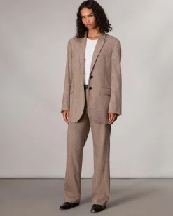 New Shea Full-Length Plaid Pant Women Pants