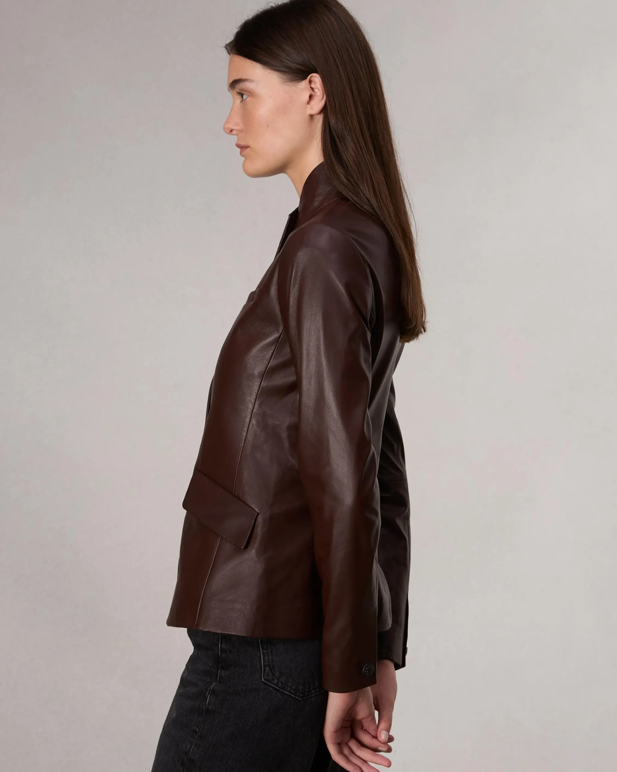 Sale Slade Leather Blazer Women Blazers & Vests