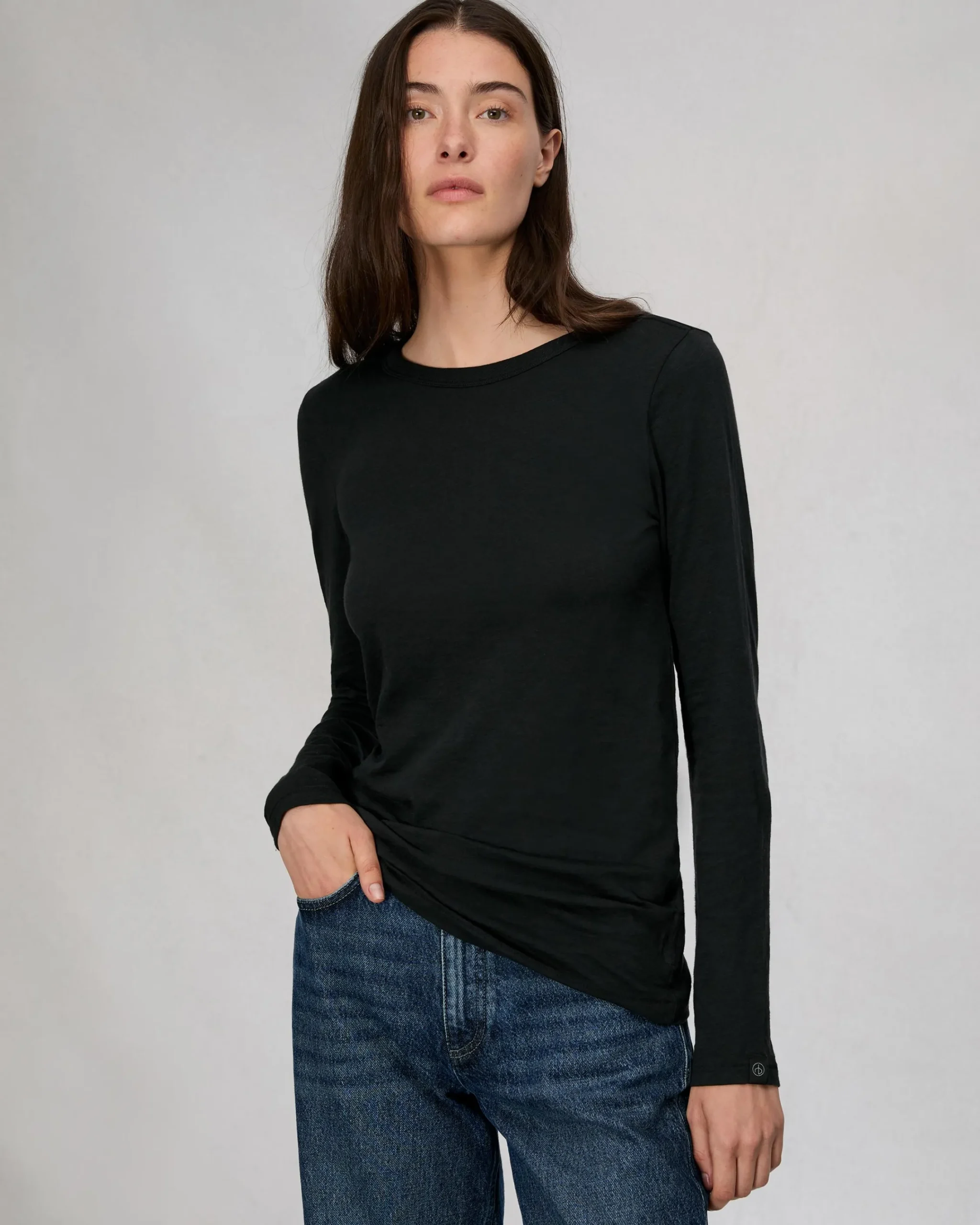 Best Sale The Slub Long Sleeve Women T-Shirts