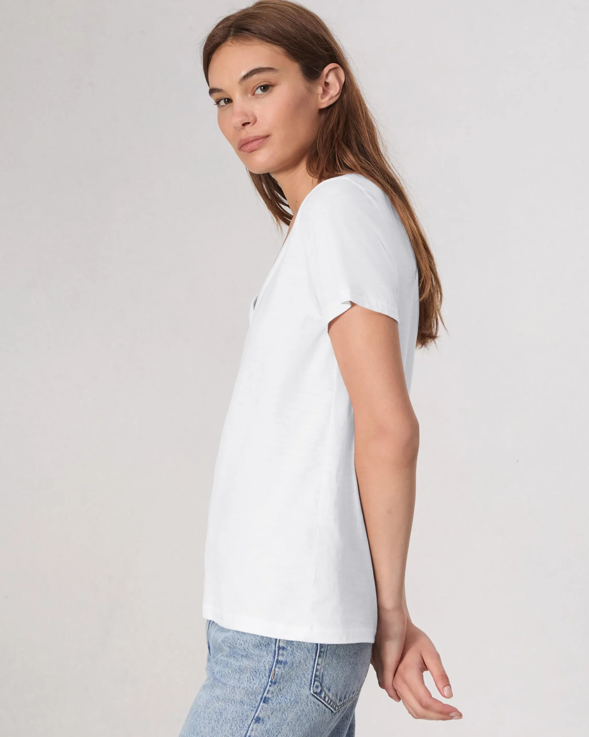 Online The Slub Vee Women T-Shirts