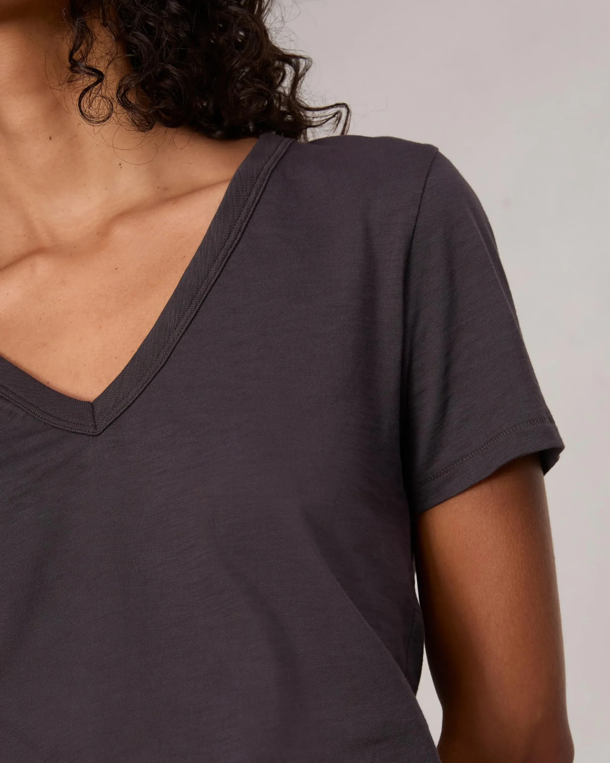 Flash Sale The Slub V-Neck Tee Women T-Shirts